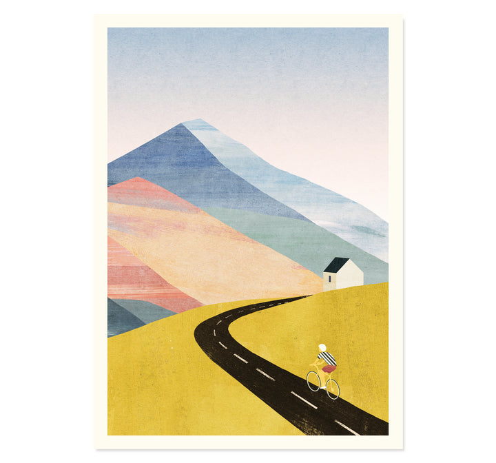 Cycling Home Art Print