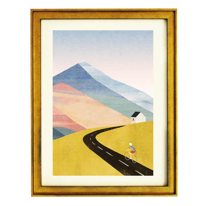 Cycling Home Art Print