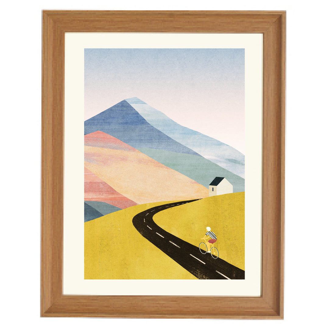 Cycling Home Art Print