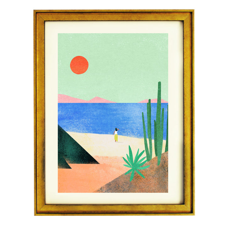 Beach Girl ii Art Print