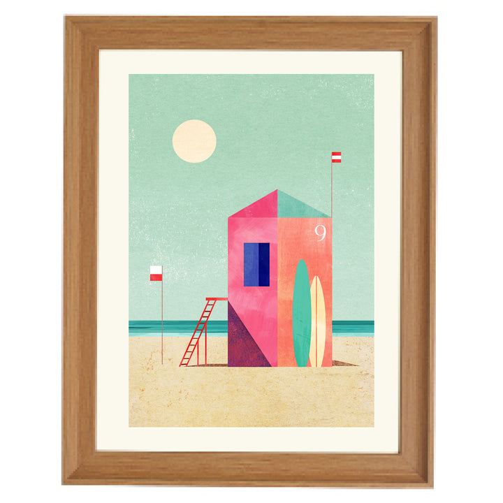 Surf Hut Art Print