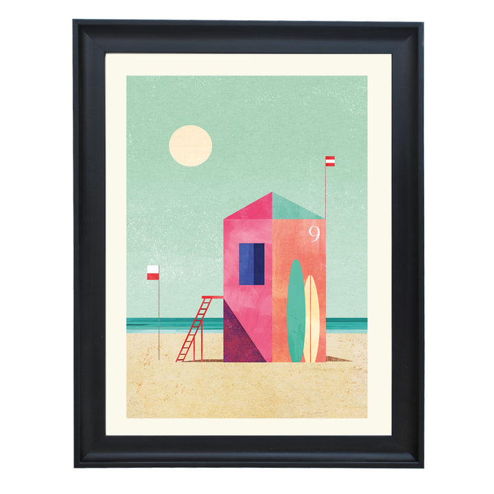 Surf Hut Art Print