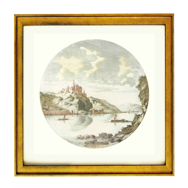 View of Rheinfels Castle on the Rhine, Jan van Call by Johan Teyle art print