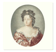 Portrait of Sophia Charlotte, Queen of Prussi by Johan Teyle art print