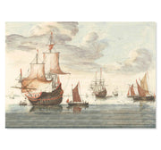 Ships on a Calm Sea, anonymous by Johan Teyle art print