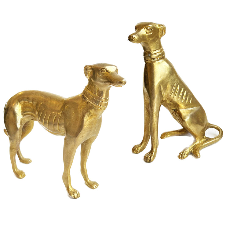 Set of Two Greyhounds