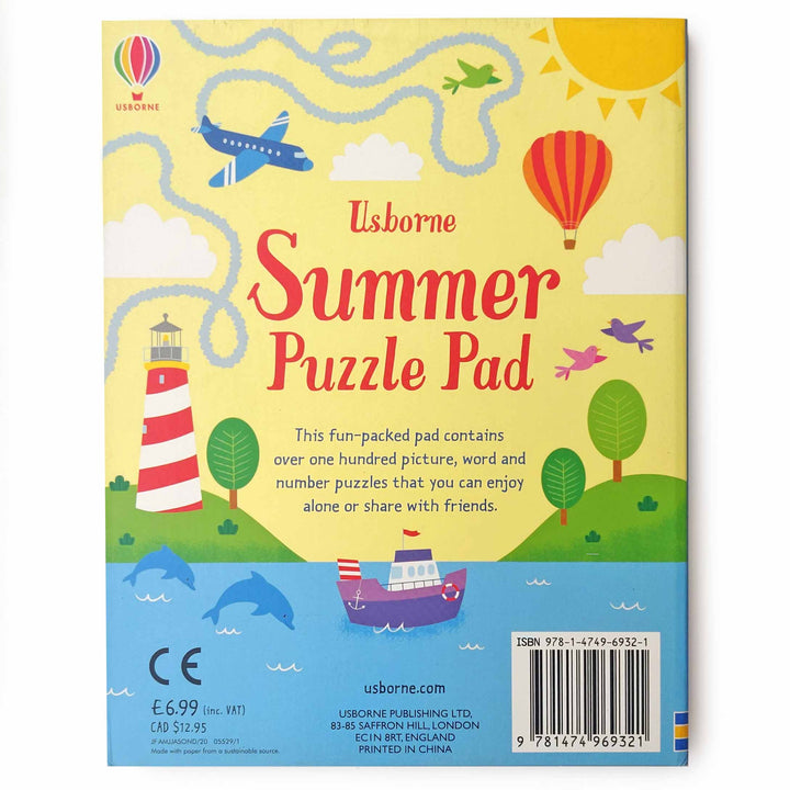 SUMMER PUZZLE PAD Book