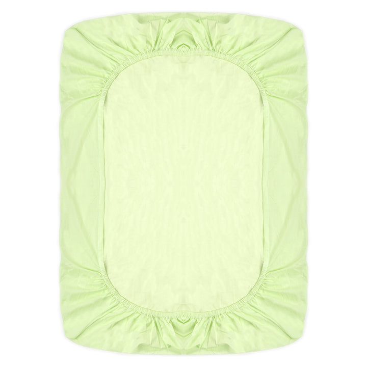 Organic Fitted Single Sheet Lime Green