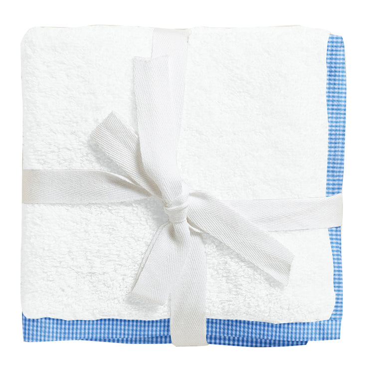 Organic Blue Checks Junior Towel