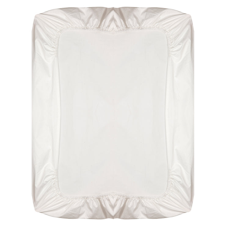 Organic Fitted Single Sheet Off White