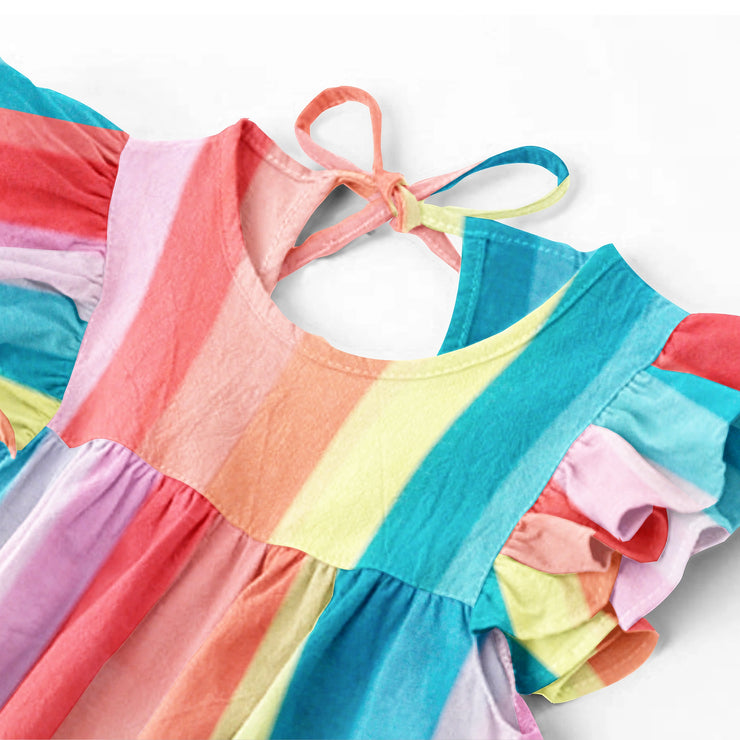 Organic Sleeve Nightdress - Rainbow