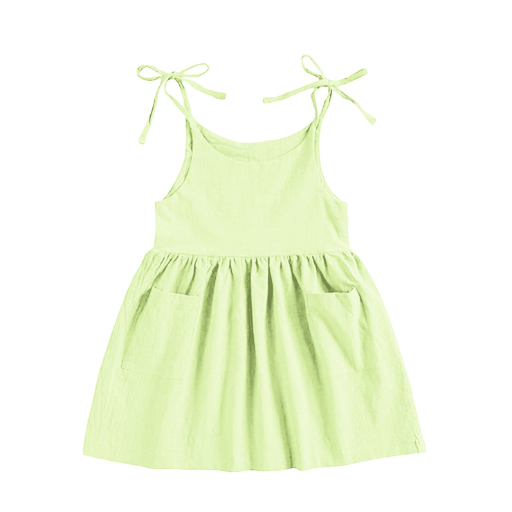 Organic Sleeveless Nightdress Lime Green