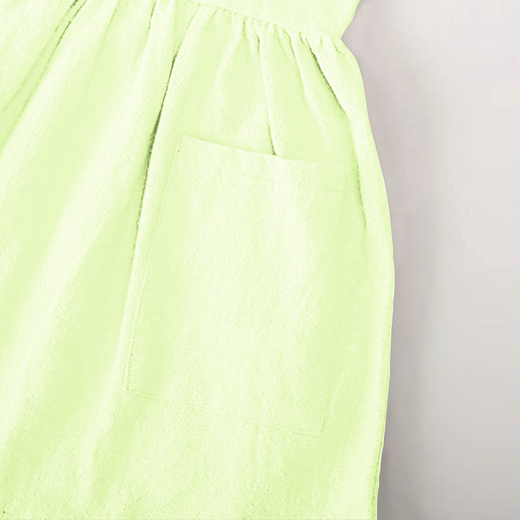 Organic Sleeveless Nightdress Lime Green