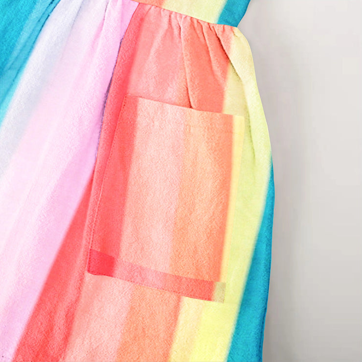 Organic  Sleeveless Nightdress - Rainbow