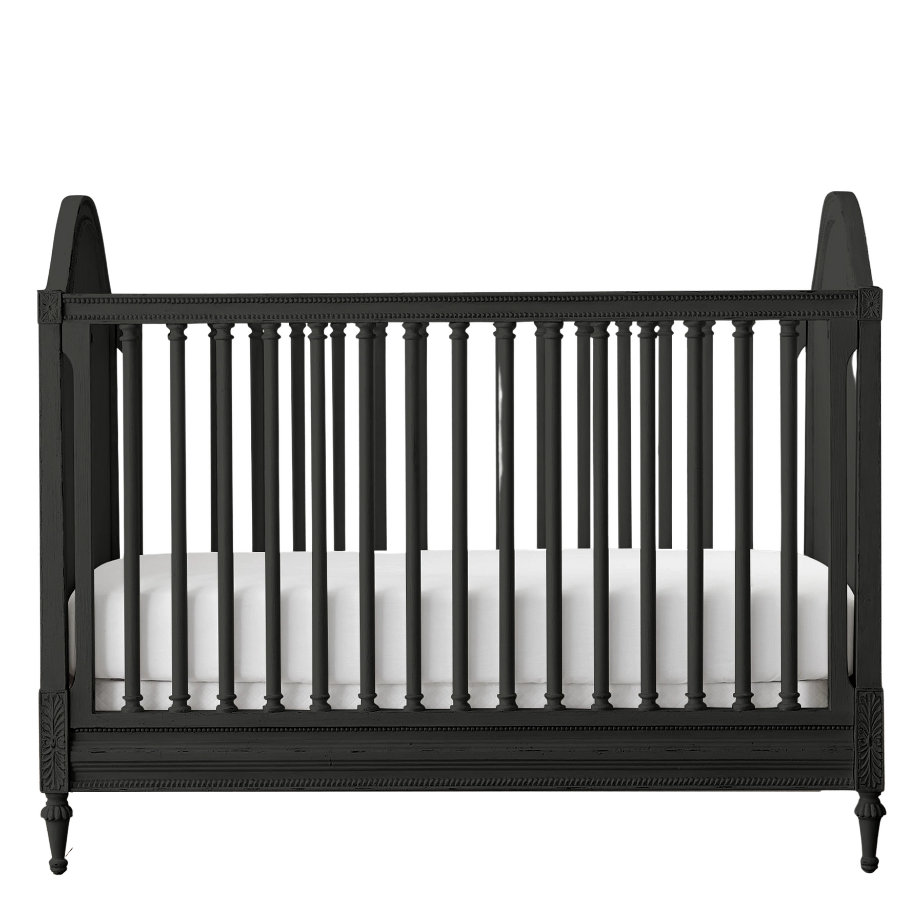 Black sleigh crib on sale