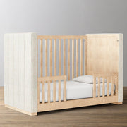 Upholstered Panel Crib - Natural