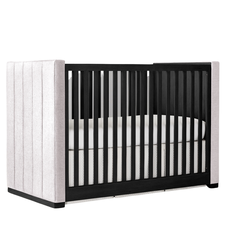 Upholstered Panel Crib - Black