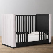 Upholstered Panel Crib - Black