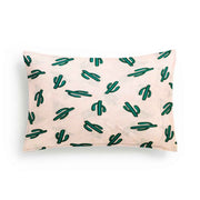 Organic Baby Pillow Cover-Pink Cactus