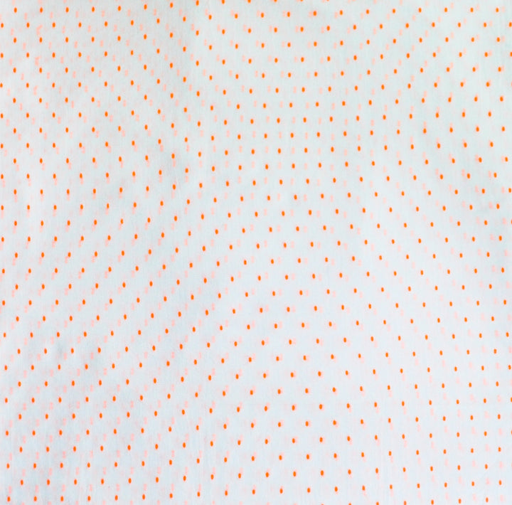 Organic Baby Pillow Cover-Neon Orange Dots