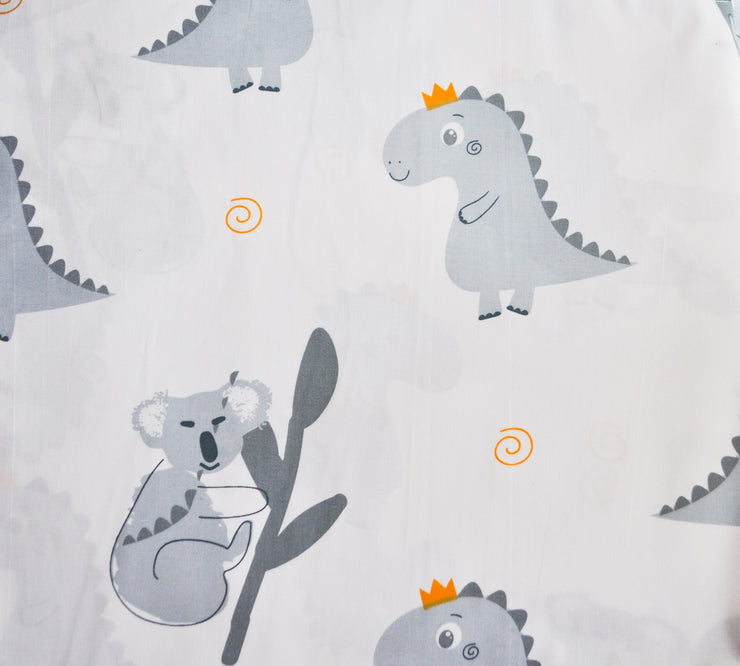 Organic Baby Pillow Cover - Dinosaur