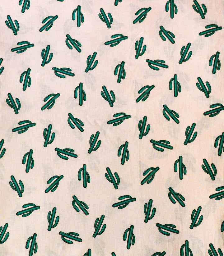 Organic Baby Pillow Cover-Pink Cactus