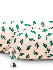 Baby Bolster Cover Set with Fillers-Pink Cactus