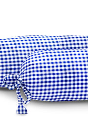 Baby Bolster Cover Set with Fillers-Navy Checks
