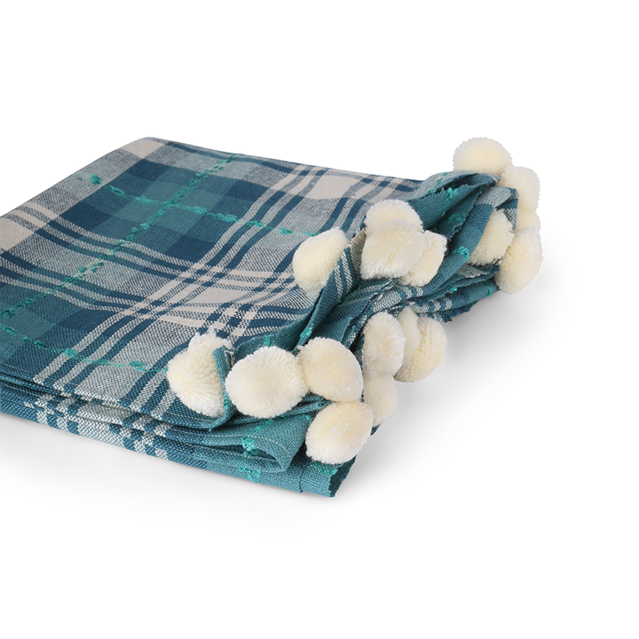 Tartan Throw - Denim