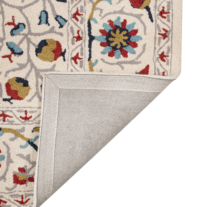 IVORY SUZANI HAND TUFTED CARPET