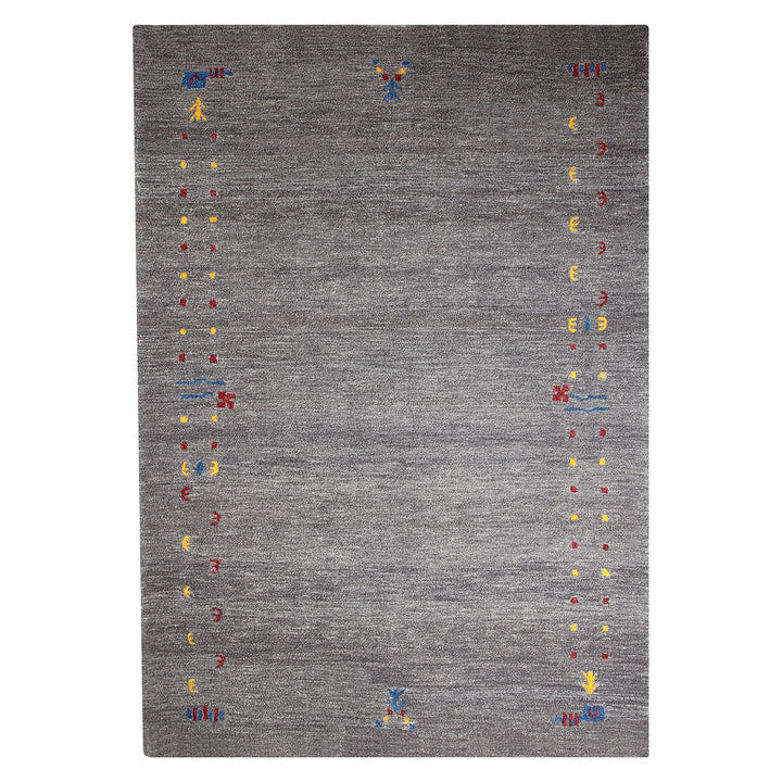 GREY GABBEH HAND TUFTED CARPET