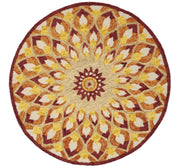 MULTICOLOR SUZANI ROUND CARPET