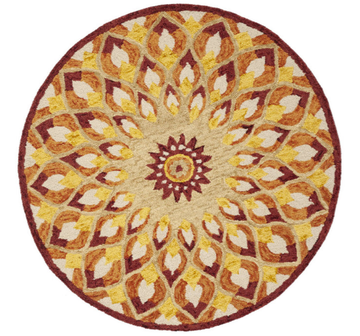 MULTICOLOR SUZANI ROUND CARPET