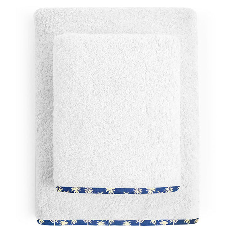 Organic Floral Blue Junior Towel Set