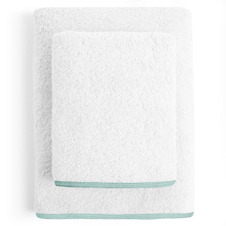 Organic Green Checks Junior Towel Set