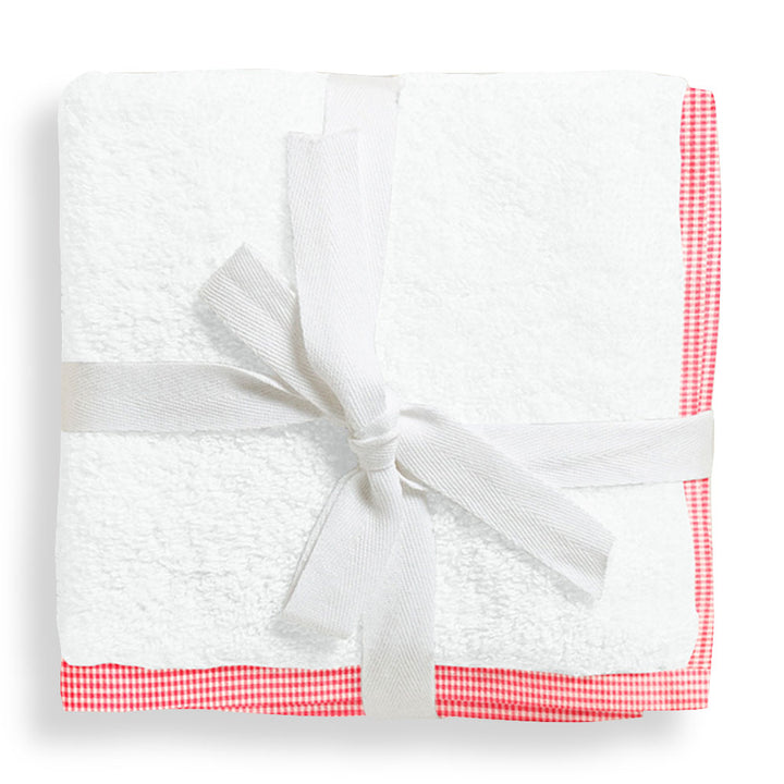 Organic Red Checks Junior Towel