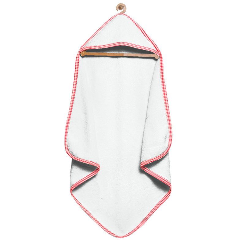 Organic Red Checks Hooded Towel