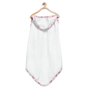 Organic White Floral Hooded Towel