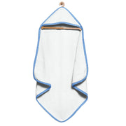 Organic Blue Checks Hooded Towel Set