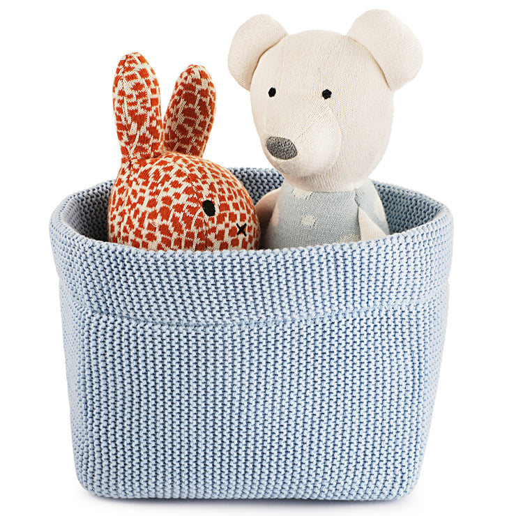Organic Cotton Baby Basket | Wiggly Knitted