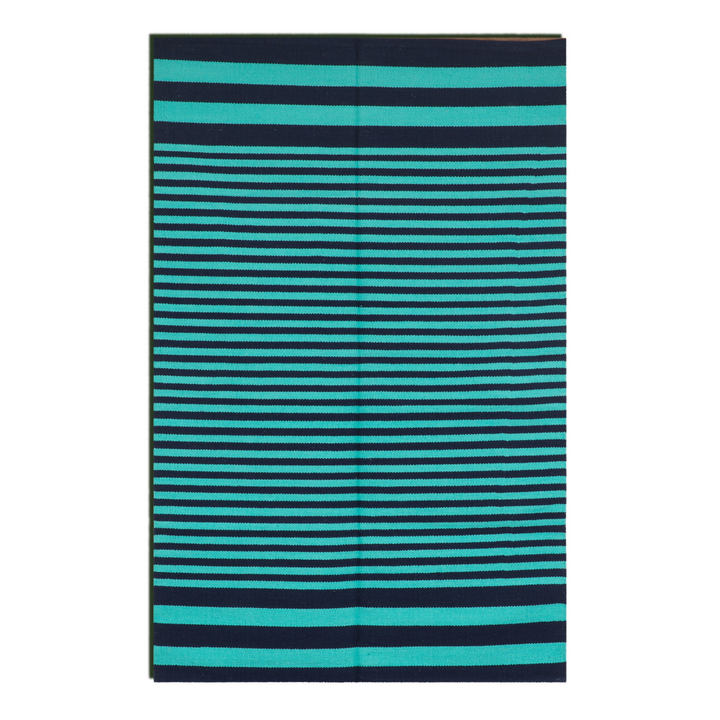 BLUE STRIPES DHURRIE