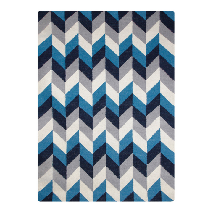 MULTICOLOR BLUE KILIM DHURRIE