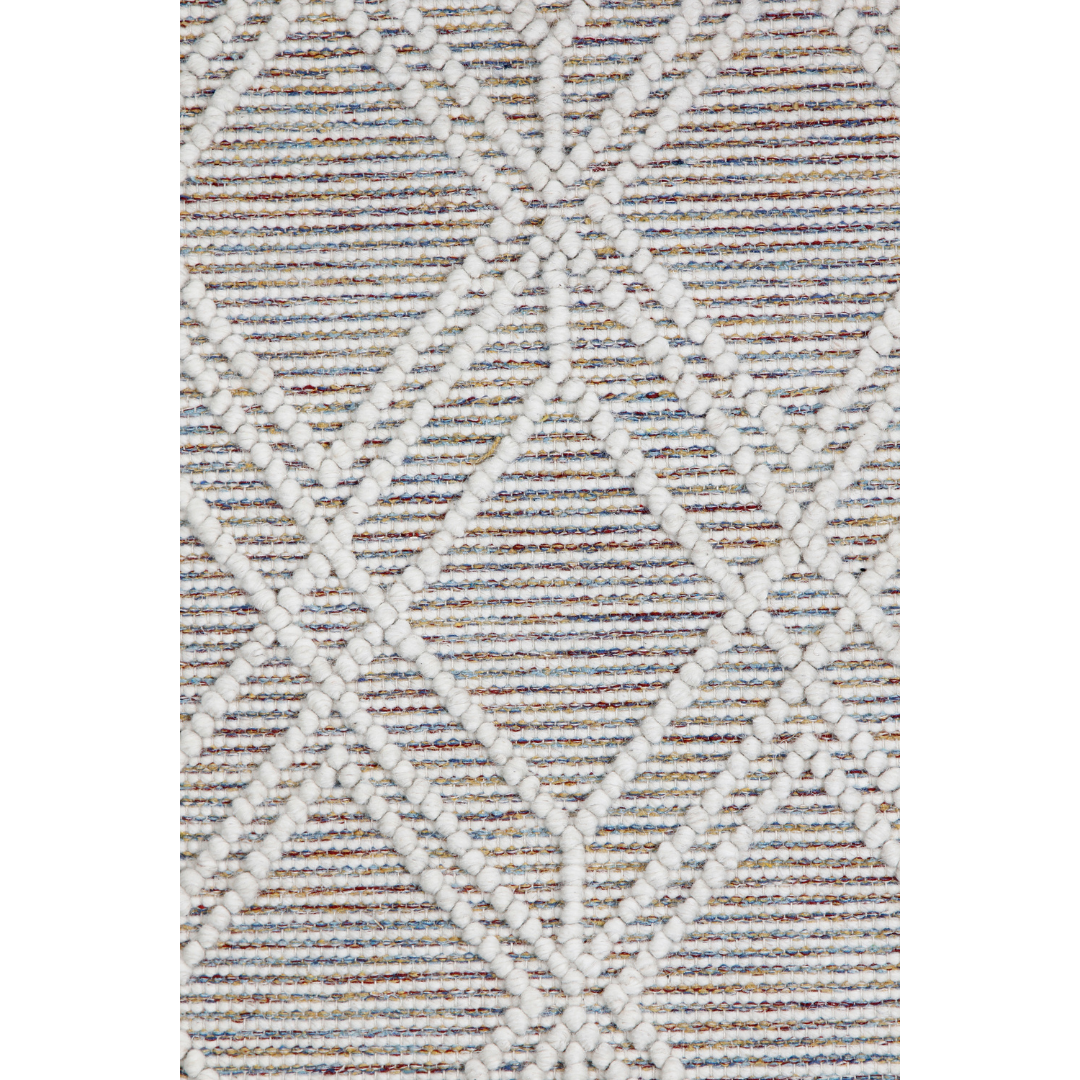 MULTICOLOR IVORY KILIM DHURRIE