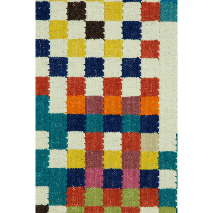 MULTICOLOR PIXEL KILIM DHURRIE