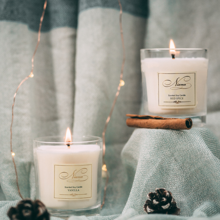 Holiday Candle Duo- Red Spice & Vanilla