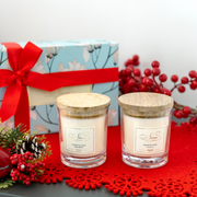 Holiday Candle Duo- Red Spice & Vanilla