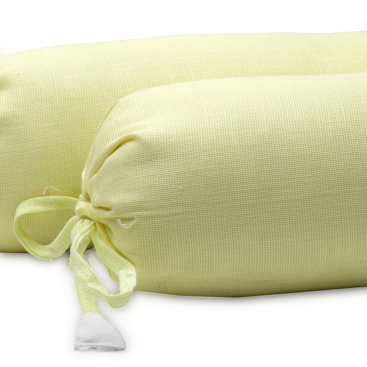 Organic Baby Bolster Cover Set with Fillers Lemon