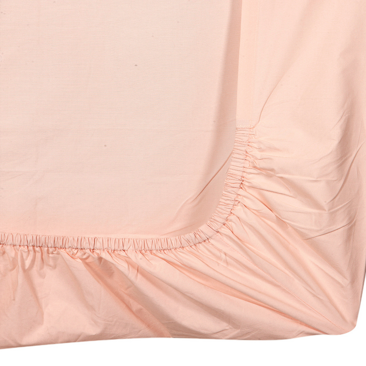 Organic Fitted Crib Sheet Neutral Pink