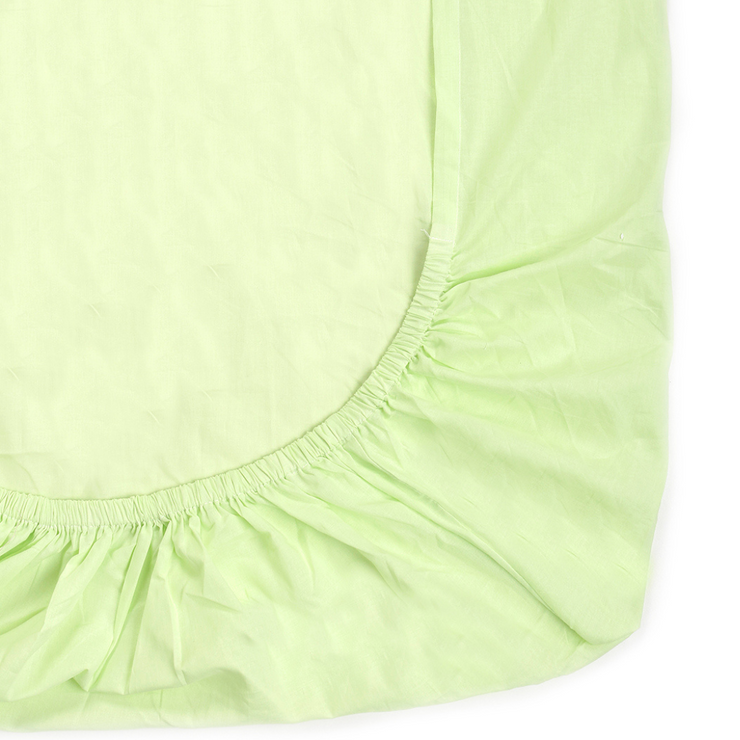 Organic Fitted Single Sheet Lime Green