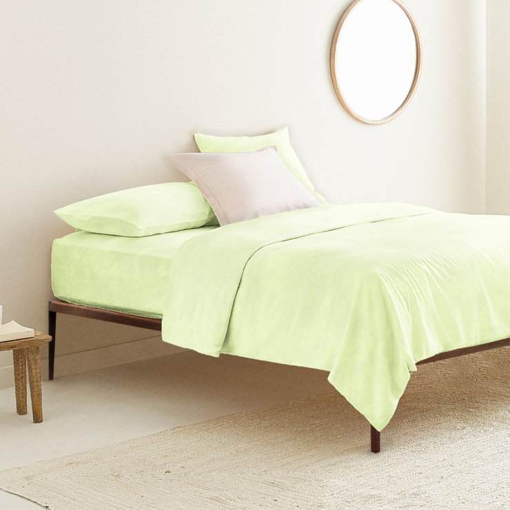 Organic Fitted Queen Sheet Lime Green